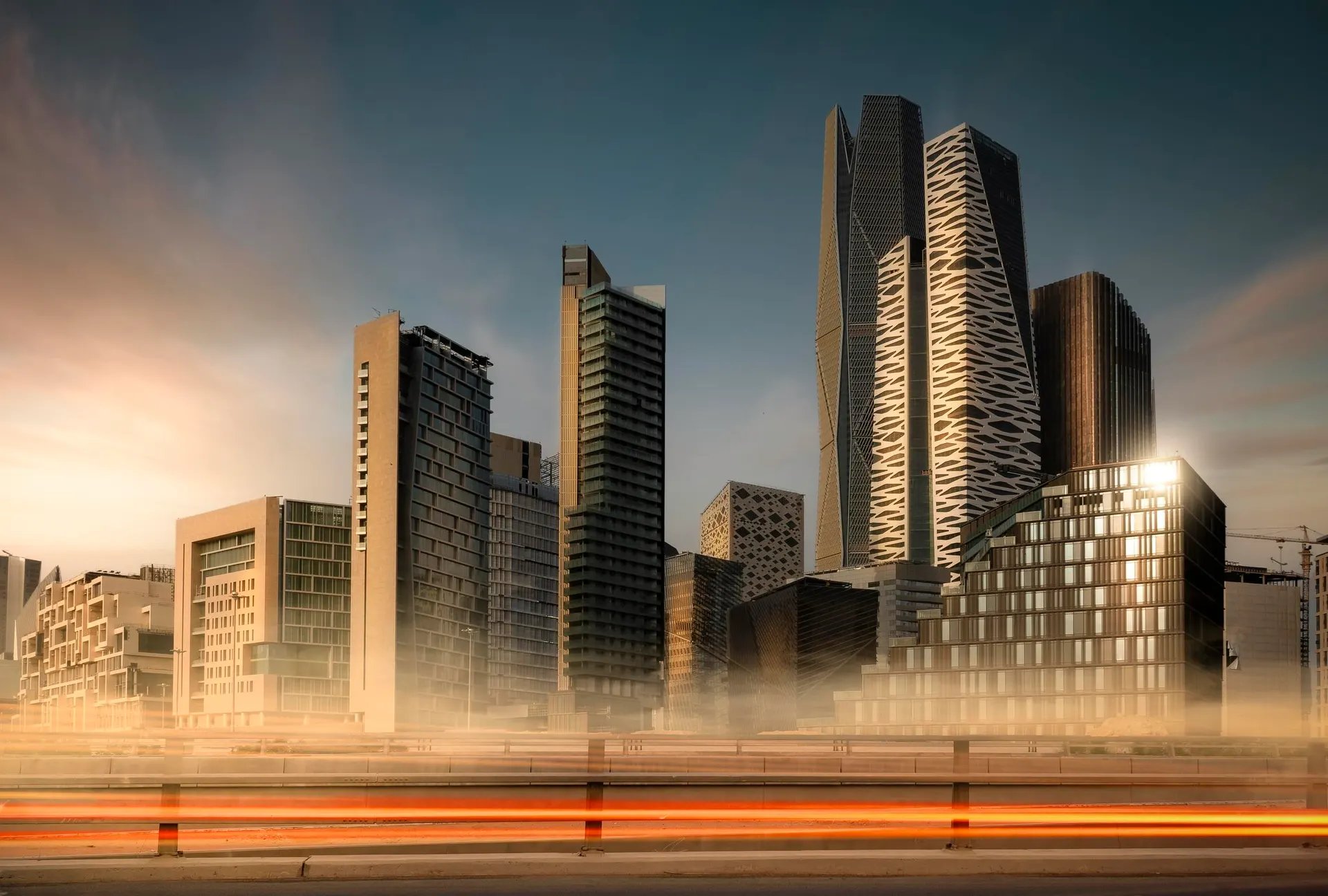 Riyadh city skyline, Saudi Arabia